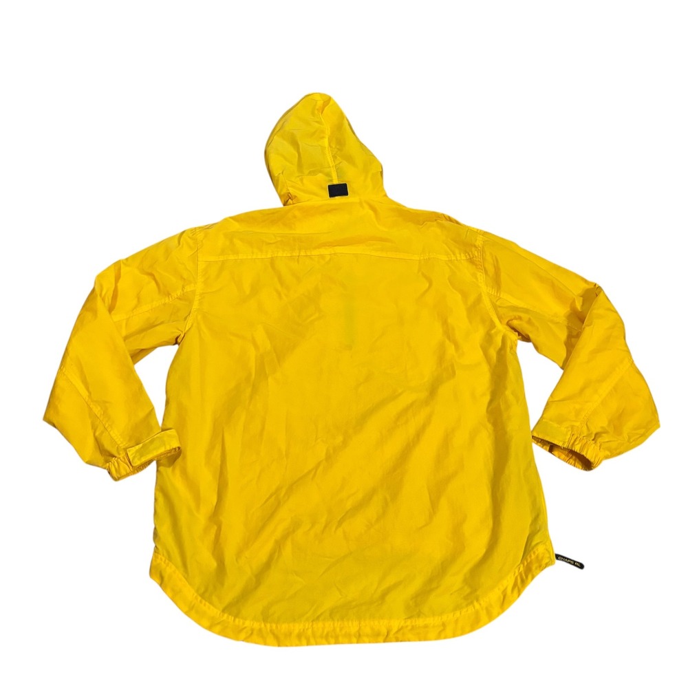 Chaps Ralph Lauren Mens Yellow Anorak Windbreaker Jacket Hooded Vintage Size M‎ - Picture 7 of 12